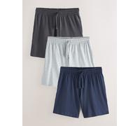 Next Pure Cotton Jersey Short Pyjamas 3 Pack small Grigio