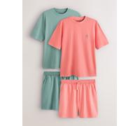 Next Pure Cotton Jersey Short Pyjamas Set 2 Pack verde
