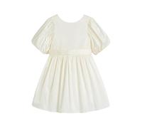 Next Ragazza Abito da Damigella in taffetà con Fiocco Avorio 18 Mesi