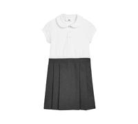 Next Ragazza Abito Scamiciato 2 in 1 a Maniche Corte Grigio 7 Anni