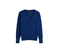 NEXT Ragazza Cardigan con Scollo a V per la Scuola in Misto Cotone Blu 10 Anni