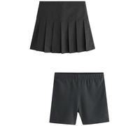 NEXT Ragazza Completo con Shorts Ciclista e Gonna a Pieghe Grigio 13 Anni