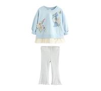 NEXT Ragazza Completo con top a maniche lunghe e leggings Blue Fairy 18 Mesi-24 Mesi