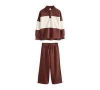 NEXT Ragazza Completo con top e pantaloni da jogging stile rugby