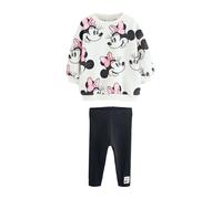 NEXT Ragazza Completo felpa e leggings con Minnie Disney Crema 4 Anni