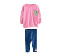 NEXT Ragazza Completo top a maniche lunghe e leggings con Ariel La Sirenetta Rosa 4 Anni-5 Anni