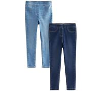 NEXT Ragazza Confezione da 2 Jeggings con Elastico in Vita Blu 10 Anni