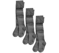 NEXT Ragazza Confezione da 3 collant per la scuola in misto cotone Grigio 7 Anni-8 Anni