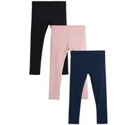 NEXT Ragazza Confezione da 3 Leggings Rosa/Nero/Blu Marino 9 Anni