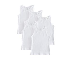 NEXT Ragazza Confezione da 5 Canotte con Finiture in Pizzo Bianco 13 Anni-14 Anni
