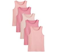 NEXT Ragazza Confezione da 5 Canotte in 100% Cotone Multi Pastello 11 Anni-12 Anni