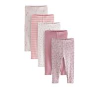 Next Leggings a coste 5 Confezione (3 mesi - 7 anni) 110116cm rosa