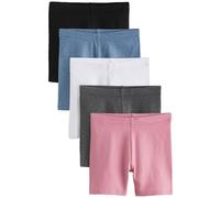 NEXT Ragazza Confezione da 5 Shorts Ciclista Black/Pink/Blue/White/Grey 10 Anni