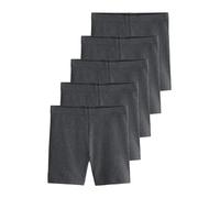 NEXT Ragazza Confezione da 5 Shorts Ciclista Elasticizzati in Misto Cotone | Bambino, lunghezza regular, Comodi e super elasticizzati, questi shorts includono un elastico in vita