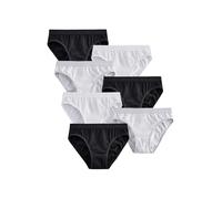 NEXT Ragazza Confezione da 7 Slip Bikini Nero/Bianco/Grigio 9 Anni-10 Anni