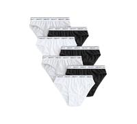 NEXT Ragazza Confezione da 7 Slip Bikini Nero/Bianco/Grigio 9 Anni-10 Anni