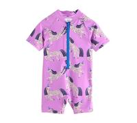 NEXT Ragazza Costume da Bagno Che Protegge dal Sole Purple Unicorn 6 Anni
