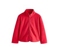 NEXT Ragazza Giacca in pile con tasche e zip Rosso 3 Anni