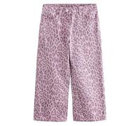 NEXT Ragazza Jeans con Gamba Ampia Pink Leopard Print 6 Anni