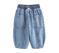 NEXT Ragazza Jeans Dritti in 100% Cotone Denim Blu Medio 12 Mesi-18 Mesi