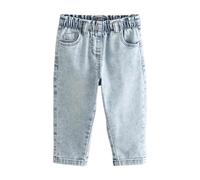 NEXT Ragazza Jeans Modello Mum Denim Lavaggio Chiaro 9 Mesi-12 Mesi