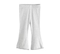 NEXT Ragazza Leggings a Zampa a Coste Grigio 2 Anni-3 Anni