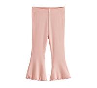 NEXT Ragazza Leggings a Zampa a Coste Rosa Pallido 4 Anni