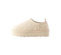 NEXT Ragazza Pantofole Flatform con Interno in Pile Cream Borg 38