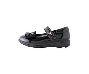 NEXT Ragazza Scarpe Mary Jane per la Scuola con Fiocco- Pianta Larga (G) Black Patent 33.5