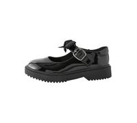 NEXT Ragazza Scarpe Mary Jane Spesse per la Scuola con Fiocco - Pianta Larga (G) Black Patent