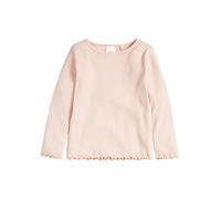 NEXT Ragazza T-Shirt a Maniche Lunghe in Cotone a Coste Rosa Pallido 5 Anni-6 Anni