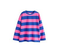 NEXT Ragazza Top Testurizzato a Maniche Lunghe Pink/Blue Stripe 9 Anni