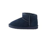 NEXT Ragazzo Calde Pantofole a Stivale con Fodera in Pelle Scamosciata Blu Marino 29
