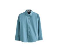 NEXT Ragazzo Camicia Elegante a Maniche Lunghe con Finiture Blu alzavola 16 Anni