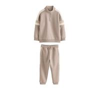 NEXT Ragazzo Completo con felpa con collo a imbuto con zip e pantaloni da jogging Naturale 11 Anni