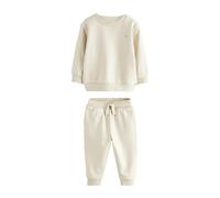 Next Ragazzo Completo con felpa e pantaloni da jogging con logo Ecru Off White 18 Mesi