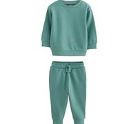 NEXT Ragazzo Completo con felpa e pantaloni da jogging tinta unita Verde 5 Anni-6 Anni