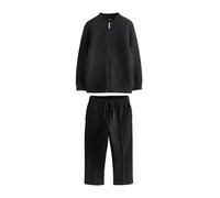 NEXT Ragazzo Completo elegante con bomber in jersey e pantaloni da jogging New Black 10 Anni