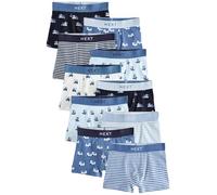 NEXT Ragazzo Confezione da 10 Boxer Aderenti Blue Mini Vehicle 5 Anni
