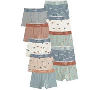 NEXT Ragazzo Confezione da 10 Boxer Aderenti Mini Safari Print 18 Mesi-24 Mesi