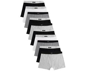 NEXT Ragazzo Confezione da 10 Boxer Aderenti Morbidi Grigio 9 Anni-10 Anni
