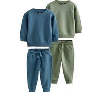 Next Ragazzo Confezione da 2 completi con felpa e pantaloni da jogging Blue/Green 3 Anni