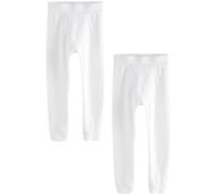 NEXT Ragazzo Confezione da 2 Leggings Termici Bianco 7 Anni