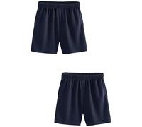 NEXT Ragazzo Confezione da 2 Paia di Shorts Sportivi Blu Marino 8 Anni
