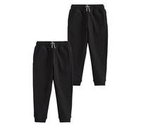 NEXT Ragazzo Confezione da 2 Pantaloni da Jogging Slim Nero 6 Anni