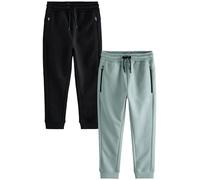 NEXT Ragazzo Confezione da 2 Pantaloni da Jogging Sportivi Slim Nero/Grigio 11 Anni
