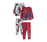 NEXT Ragazzo Confezione da 2 Pigiami Comodi Red/Navy Spiderman 3 Anni-4 Anni