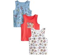NEXT Ragazzo Confezione da 3 Canotte in 100% Cotone con Licenza Paw Patrol 2 Anni-3 Anni