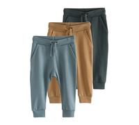 NEXT Ragazzo Confezione da 3 Pantaloni da Jogging Super Skinny Blue/Tan Brown/Charcoal Grey 9 Mesi-12 Mesi