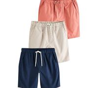 NEXT Ragazzo Confezione da 3 Shorts Senza Chiusura vestibilità Regular Red/Blue 8 Anni